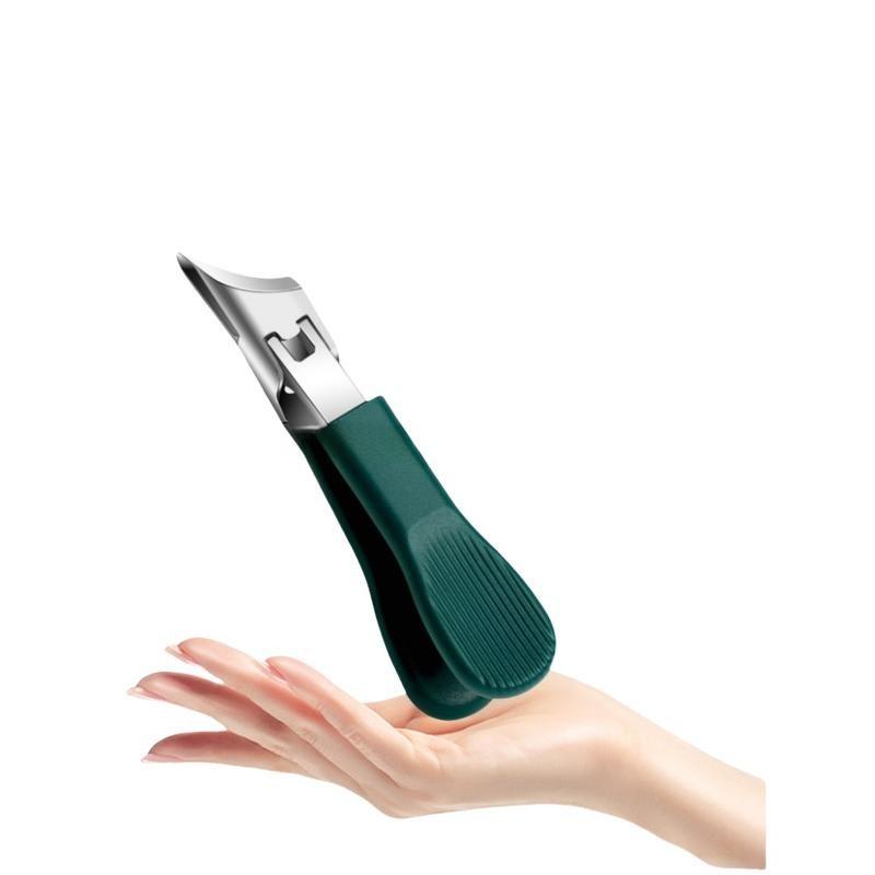 Three sets of eagle beak beveled nail clippers household multifunctional large opening anti-splash nail clippers set of high-grade thick hard manicure clippers White, black, green, and orange 4 colors are shipped randomly