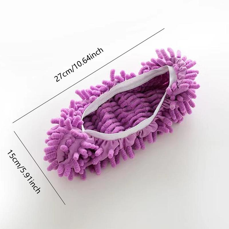 Mop Slippers, 2 Counts Floor Cleaning Slippers, Detachable Washable Mopping Slippers Cover, Household Floor Cleaning Pastel Shoe Cover, Home Interior Sweeping Mop