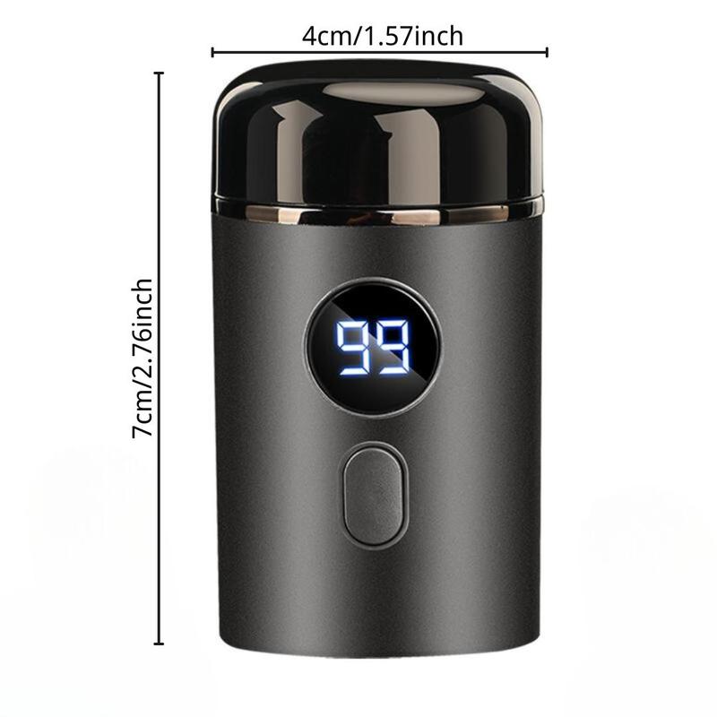 Electric Mini Shaver, Waterproof Portable Usb Rechargeable Razor with Lcd Display, Washable Beard Trimmer for Men, Great for Travel and Home Use, Barber Equipment, Shaver for Men, Shaving Products