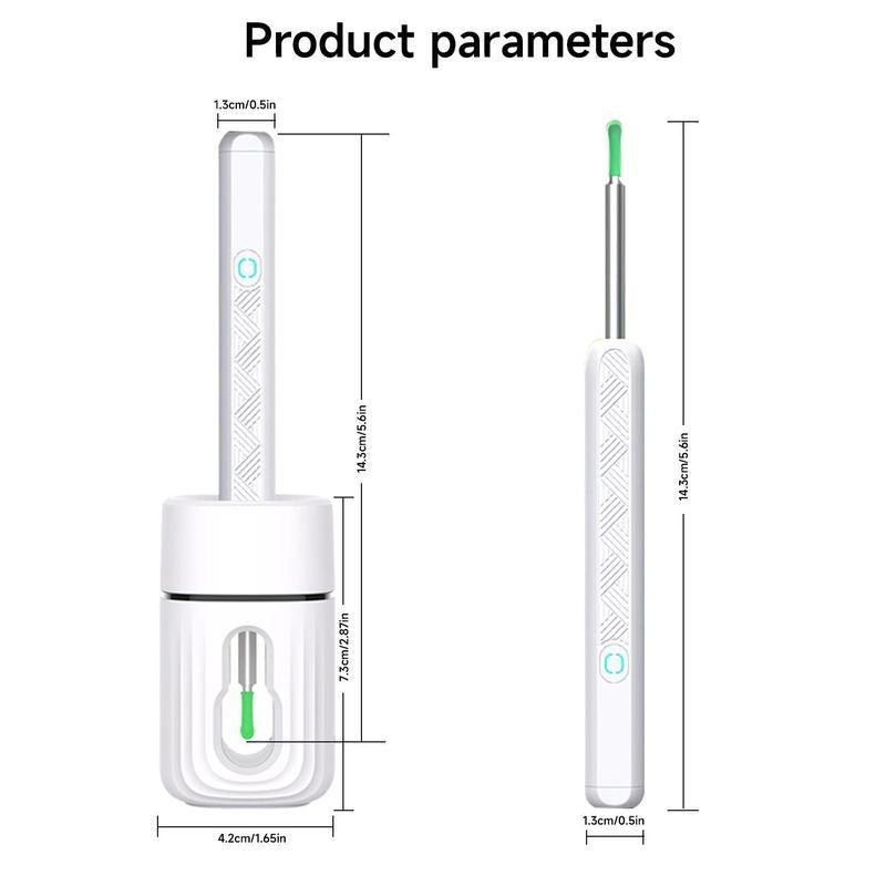 SpringBreak Earwax Removal Tool Set with Camera - Portable 360° Wide Angle Ear Cleaner with Type-C Rechargeable, Waterproof Endoscope Ear Cleaning Tool for iPhone and Android Phones, Christmas Gift, Winter Gift Set, New Year Gift, Stocking Fillers