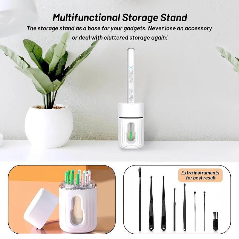 SpringBreak Earwax Removal Tool Set with Camera - Portable 360° Wide Angle Ear Cleaner with Type-C Rechargeable, Waterproof Endoscope Ear Cleaning Tool for iPhone and Android Phones, Christmas Gift, Winter Gift Set, New Year Gift, Stocking Fillers