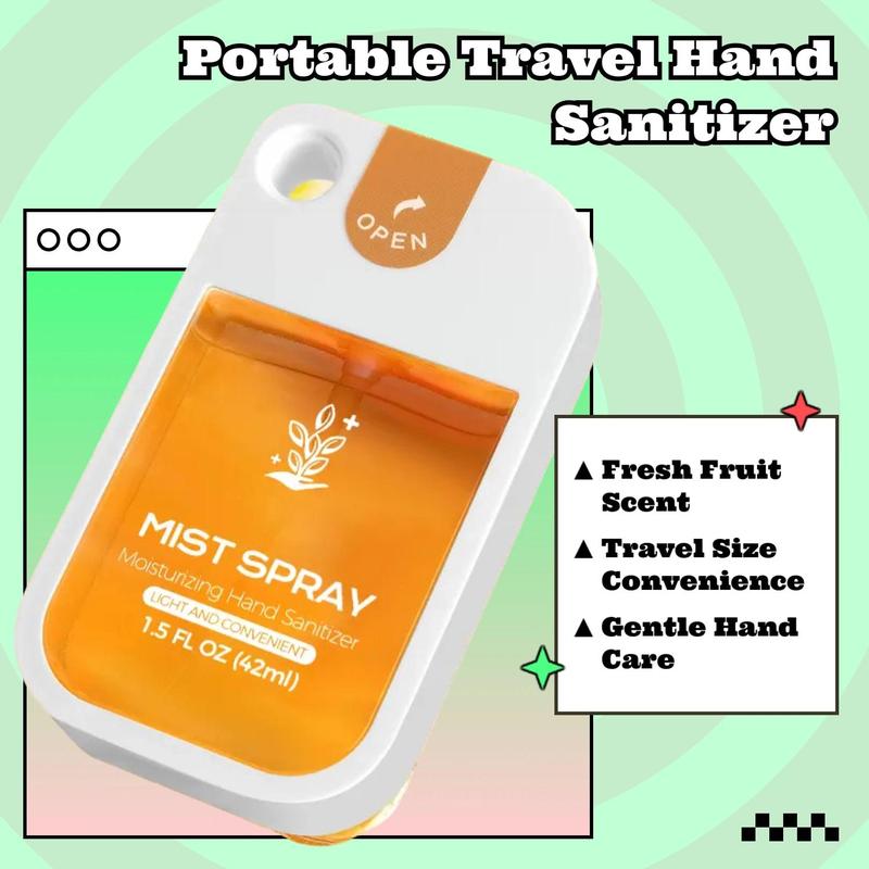 Portable Travel Size Hand Sanitizer Spray, 1/3/6 Counts/set Mist Spray Hand Sanitizer, Refresh Hand Wash Spray for Women & Girls, Travel Essentials, Travel Size, Gifts for Girl, Body Care Products, Parasite Vs Hand Sanitizer
