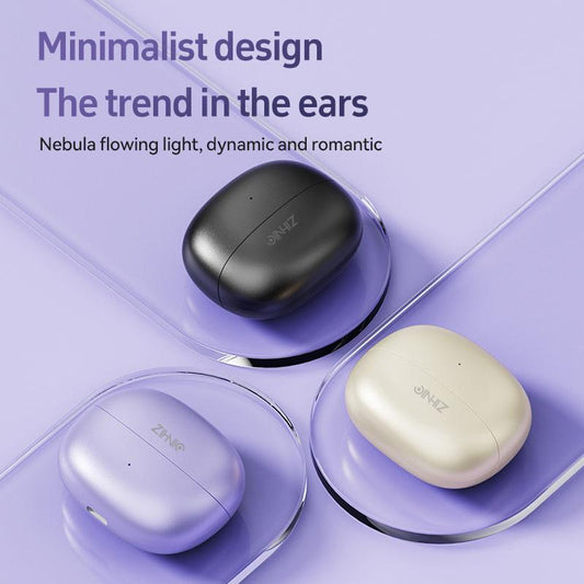ZIHNIC M108 Clip-on Earbuds,Open Ear Earbuds Wireless Bluetooth 5.4, Lightweight Open Ear Headphones with C-Shaped Bridge,Slim Hook,50H Battery,Waterproof,for Glasses Wearers and Workouts