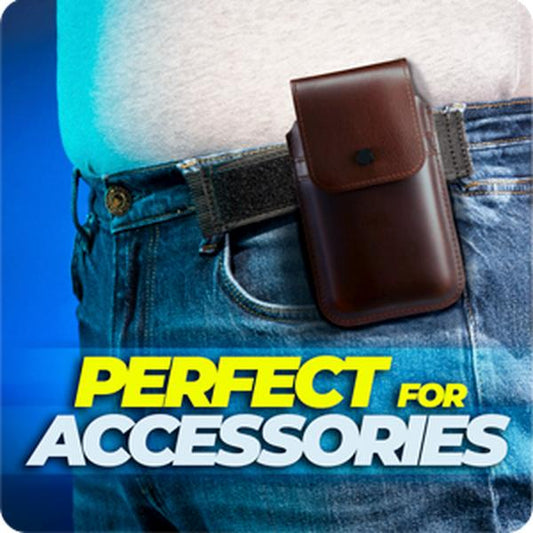 BeltPro No Buckle Belt — Fits 1.5 Inch Belt Loops, Easy To Use Invisible Elastic Adjustable