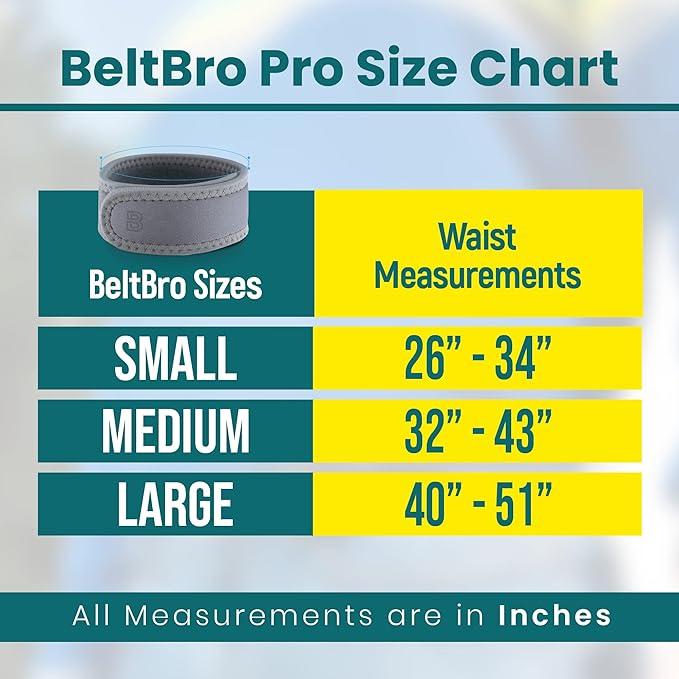 BeltPro No Buckle Belt — Fits 1.5 Inch Belt Loops, Easy To Use Invisible Elastic Adjustable