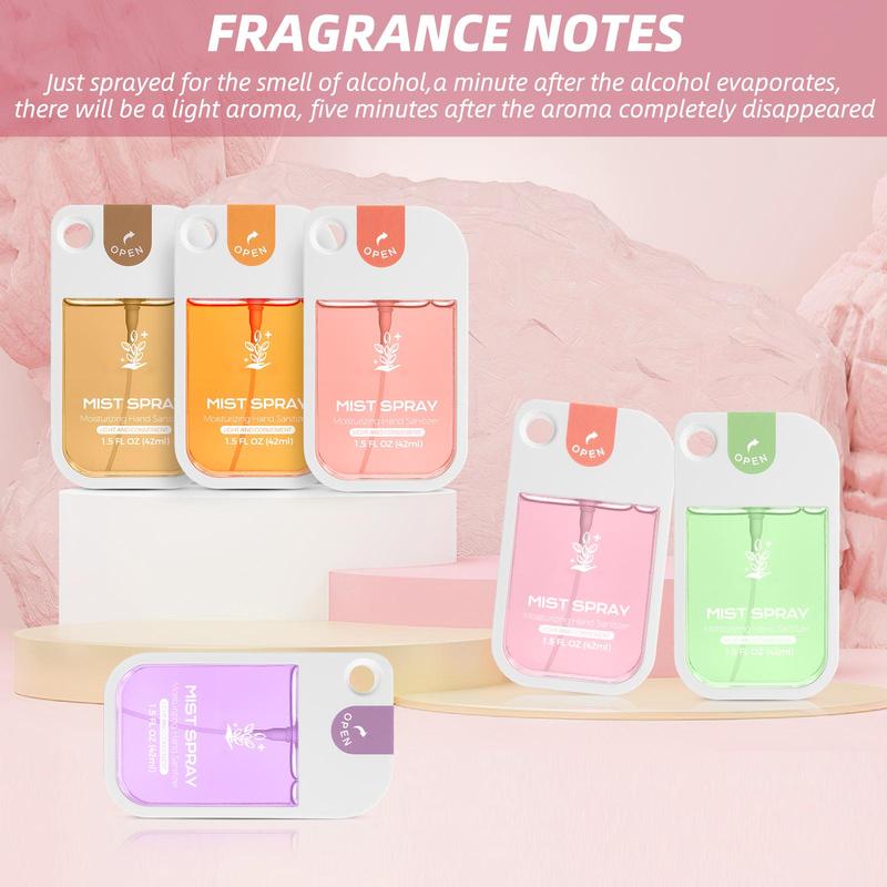 Portable Travel Size Hand Sanitizer Spray, 1/3/6 Counts/set Mist Spray Hand Sanitizer, Refresh Hand Wash Spray for Women & Girls, Travel Essentials, Travel Size, Gifts for Girl, Body Care Products, Parasite Vs Hand Sanitizer