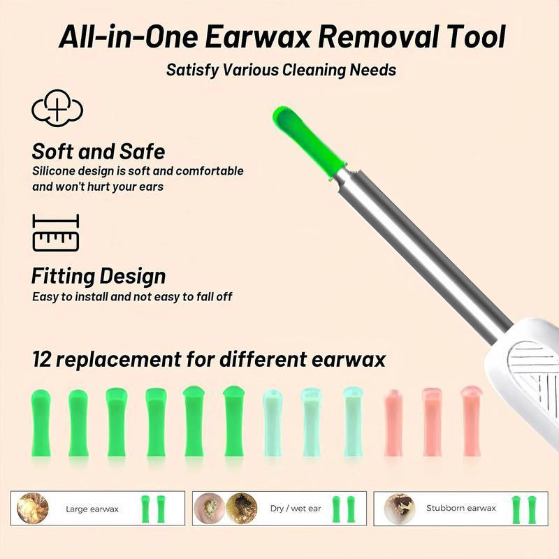 SpringBreak Earwax Removal Tool Set with Camera - Portable 360° Wide Angle Ear Cleaner with Type-C Rechargeable, Waterproof Endoscope Ear Cleaning Tool for iPhone and Android Phones, Christmas Gift, Winter Gift Set, New Year Gift, Stocking Fillers